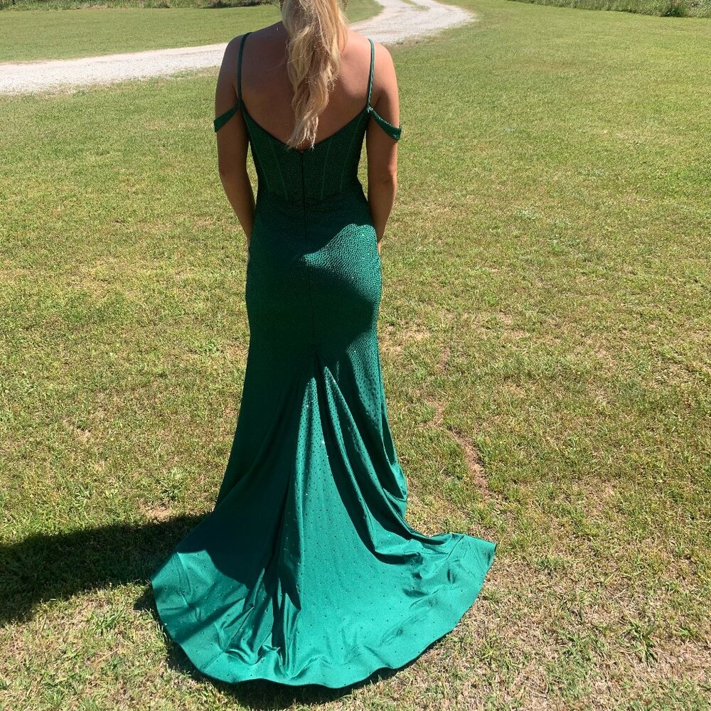 Green Sherri Hill Prom Dress